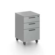 [JMM-AR-4419G] Archivero melamina MUNDO IN  1 gaveta + 2 cajónes color gris