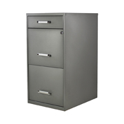 [JMM-AR-17069] Archivero metálico MUNDO IN tamaño carta2 gavetas + 1 cajón color gris