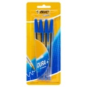 Bolígrafo BIC azul punto mediano 1.0 mm blíster con 4 piezas
