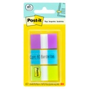 Banderitas Post-It mod. 680-pbg 3m 1x1.5pulgadas 3 colores