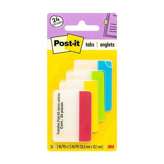 Banderitas rígidas Mod 686-alyr Post-It 2x1.5pulgadas 4 colores