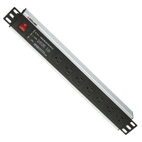 Barra Intellinet 7 contactos para rack/gabinete