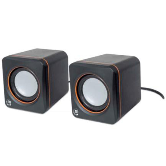 Bocinas serie 2600 USB Manhattan cubo.