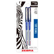 [ZEB-BOL-8021LE] Boligrafo gel j roller le zebra, punto mediano 0,7 mm, azul, blister 2 piezas
