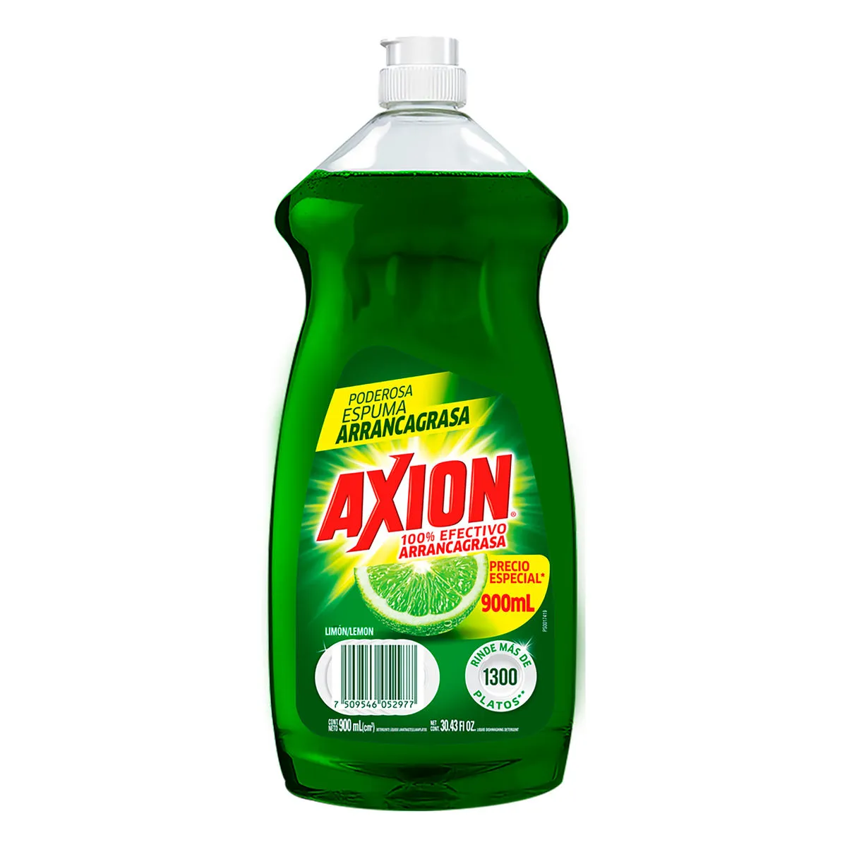 Lavatrastes liquido de Axion limon de 900 ml