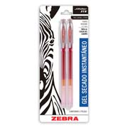 [ZEB-BOL-802R] Boligrafo gel j roller rx zebra, punto mediano 0,7 mm, rojo, blister 2 pz