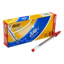 Bolígrafo BIC rojo punto mediano 1.0 mm caja con 12 piezas