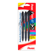 [PTL-BOL-420BPA] Bolígrafo Pentel feel it retráctil, color negro, blíster con 3 piezas