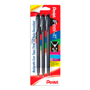 [PTL-BOL-427BPA] Bolígrafo Pentel ifeel-it, punta 0.7 mm,color negro, con 3 piezas