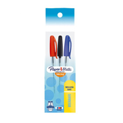 [BER-BOL-KMSURT3] Bolígrafo ST kilometrico punto median urtido bolsa con 3 piezas colores básico