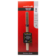 [AZO-BOL-UB177NE] Bolígrafo antifraude fino Uni-Ball Deluxe 0.7 mm color negro blíster