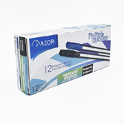 [AZO-BOL-6870NA] Bolígrafo dúo mediano Pin Point 1.0 mm colores negro-azul caja con 12 pzas
