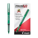 Bolígrafo extra fino Precise V5 Pilot punta rodante, color verde, caja c/12 pzas
