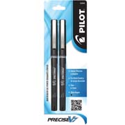 [PIIL-BOL-25010] Bolígrafo extra fino Precise V7 Pilot punta rodante, color negro, blister 2 pzs