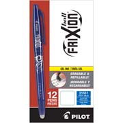 [PIIL-BOL-31551C] Bolígrafo fino Frixion Ball Pilot tinta gel borrable, color azul, caja c/12 pzs