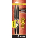 Bolígrafo fino Frixion Ball Pilot tinta gel borrable, negro, blister 2 piezas