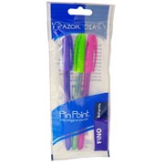 [AZO-BOL-6813VMR] Bolígrafo fino Pin Point 0.7 mm colores surtidos empaque con 3 pzas