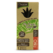 [AZO-BOL-6890NE] Bolígrafo fino ecológico Pin Point Green0.7 mm color negro caja con 12 pzas