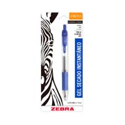 [ZEB-BOL-851B] Bolígrafo gel retráctil sarasa zebra, punto fino 0.5 mm, azul, blister 1 pz