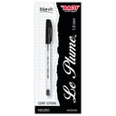 Bolígrafo BACO Le Plume punto mediano 1.00 mm color negro caja con 12 piezas