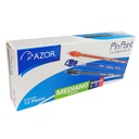 Bolígrafo mediano Pin Point 1.0 mm colores surtidos caja con 12 pzas