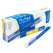 [AZO-BOL-6840AZ] Bolígrafo ultra fino Pin Point 0.5 mm color azul caja con 12 pzas