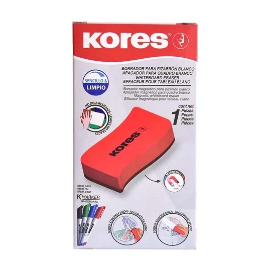 Borrador para pizarra blanca Kores, color rojo, 1 pieza