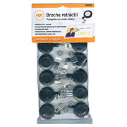 [ACO-GAF-MX02303] Broche retráctil para gafete ACCO color negro