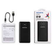 [PB-ADA-20QCDCBK] CARGADOR PORTATIL DIG ADATA P20000QCD TIPO C NEGRO