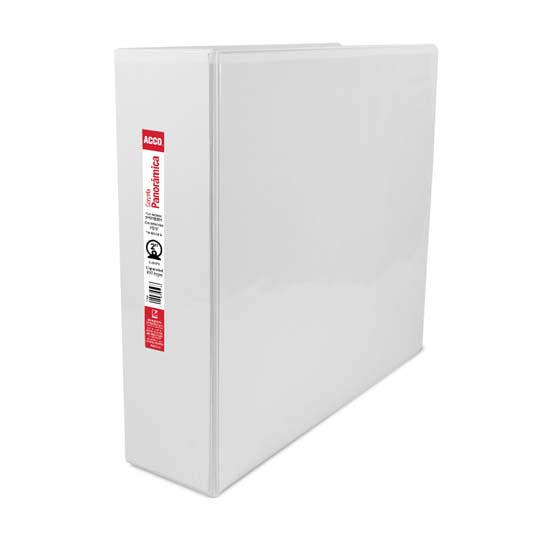 Carpeta panorama herraje 2" ACCO color blanca, tamaño carta