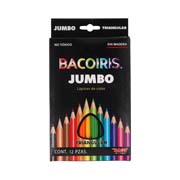 [BAC-COL-LP66] COLORES BACOIRIS JUMBO 12 PIEZAS. .