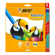 COLORES BIC EVOLUTION 24 PIEZAS .