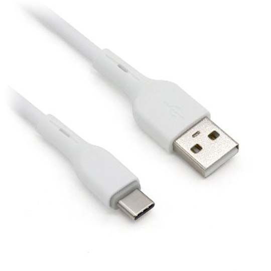 Cable USB V2.0 Tipo "C" PVC, 1.0 Metro, Blanco BROBOTIX