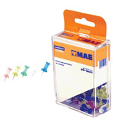 [MAE-PIN-PP100T] Caja de pines mae colores traslucidos con 100 piezas