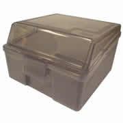 [AZO-TARJ-3515E] Caja multiusos de plástico Sablón chica color humo