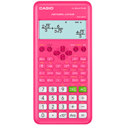 [CAS-CAL-FX82LPK] Calculadora científica 252 funciones CASIO 4 líneas en pantalla, color rosa
