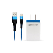 [BR-CO-963332] Cargador USB Brobotix v3.0+cable tipo c azul