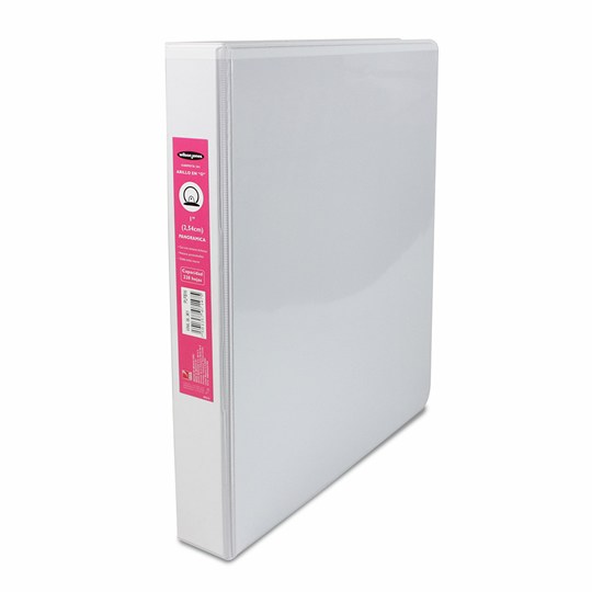 Carpeta panorama herraje O 1" ACCO color blanca, tamaño carta