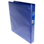 [AZO-CAR-9101AZ] Carpeta panorámica con cristal Kinera carta de 1' herraje 'O' color azul