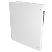 [AZO-CAR-9501BL] Carpeta panorámica con cristal Kinera carta de 1/2' herraje 'O' color blanco