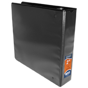 [AZO-CAR-9211NE] Carpeta panorámica con cristal Kinera carta de 2' herraje 'D' color negro