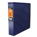 Carpeta panorámica con cristal Kinera carta herraje de 2 pulgadas "O" color azul