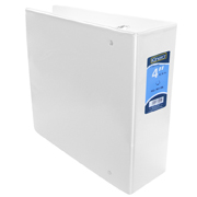 [AZO-CAR-9411BL] Carpeta panorámica con cristal Kinera carta de 4' herraje 'D' color blanco