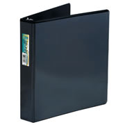 [AZO-CAR-9601AZ] Carpeta panorámica con cristal Kinera rta de 1 1/2' herraje 'O' color azul