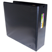 [AZO-CAR-9401NE] Carpeta panorámica con cristal Kinera rta de 4' herraje 'O' color negro