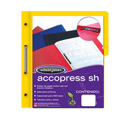 [ACO-FOL-P4552] Carpeta pressboard Accopress sh ACCO carta color amarillo con broche de 8 cm