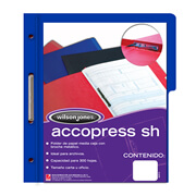 [ACO-FOL-P4554] Carpeta pressboard Accopress sh ACCO carta color azul obscuro con broche de 8 cm