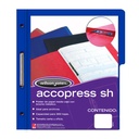 Carpeta pressboard Accopress sh ACCO carta color azul obscuro con broche de 8 cm