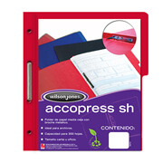 [ACO-FOL-P4557] Carpeta pressboard Accopress sh ACCO carta color rojo con broche de 8 cm