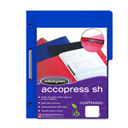 [ACO-FOL-P4565] Carpeta pressboard Accopress sh ACCO oficio color azul obscuro c/broche de 8 cm